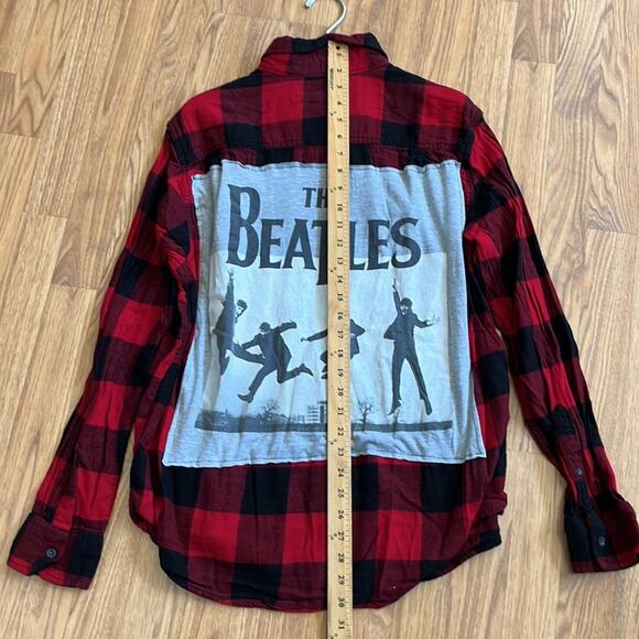 The Beatles Flannel shirt size large unisex - Picture 3 of 7